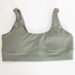 AERIE OFFLINE Sage Green GOALS | REAL GOOD Ribbed Sports Bra Medium Like New